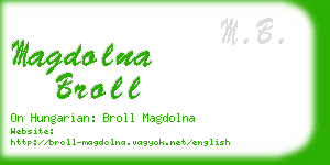 magdolna broll business card